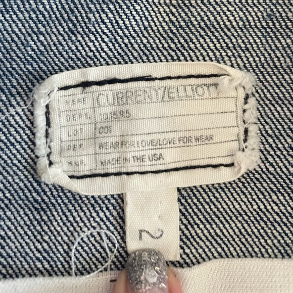Current/Elliott The Snap Jean Jacket size 2 - Picture 2 of 7